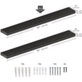 thumbnail image 3 of Ballucci 55" Floating Shelves for Wall, 2-Pack with Invisible Brackets, 6" Deep, Black, 3 of 12