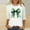 #48White, variant on Byworldtasic Plus Size St. Patrick's Day Shirts for Women Graphic Crewneck 3/4 Sleeve Tops Cute Loose Fit Casual Blouses