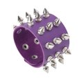 thumbnail image 2 of EeaseCA Punk Style Bracelet Alternative Bangle Three Row Cuspidal Spikes Wristband, 2 of 7