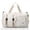 brown, variant on large capacity diamond patterned travel bag (including shoe compartment) | Nylon casual fitness bag, portable weekend short distance bag, randomly printed, durable handheld