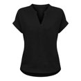 thumbnail image 6 of Summer Linen Tops for Women 2026 Short Sleeve Button Down Linen Cotton Shirt V Neck Trendy Boho Loose Fit Gauze Blouse, 6 of 9