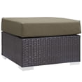 thumbnail image 4 of Modway Convene 5-Piece Outdoor Patio Sectional Set in Espresso/Mocha, 4 of 6