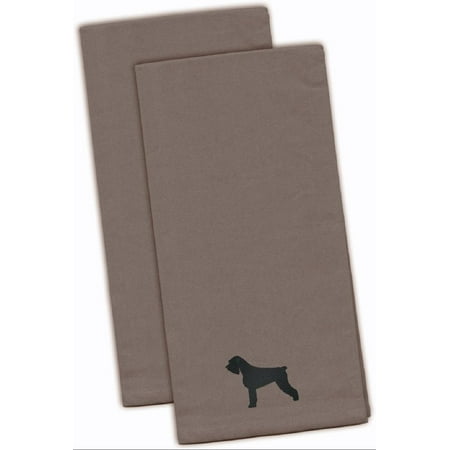 

BB3473GYTWE Giant Schnauzer Gray Embroidered Kitchen Towel (Set of 2) 28 x 19 Multicolor
