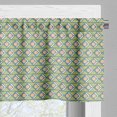 thumbnail image 5 of Ambesonne Geometric Valance & Curtain, Retro Circles Triangles, 55"x36", Mustard Pastel Brown Grey, 5 of 7