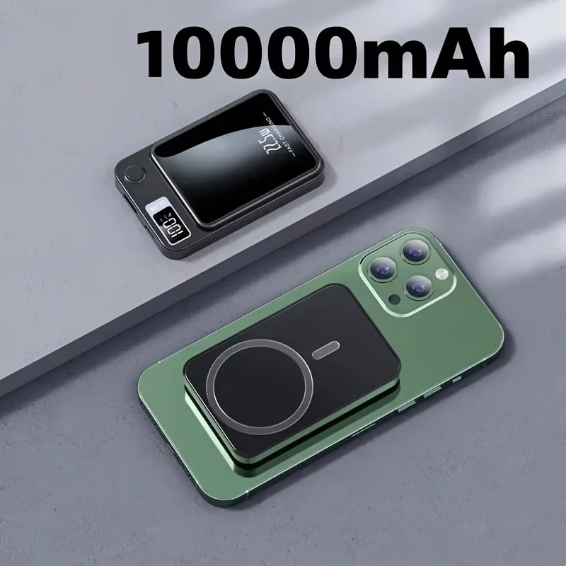 Magnetic Wireless Power Bank 10000mAh Super Fast Charge Portable External Battery PowerBank Adapter for iPhone Huawei