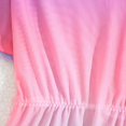 thumbnail image 5 of YunPes Short Sleeve Dress Gradient Color Children's Swimsuit Medium and Big Kids Swimwear Cover Ups 2t Bathing Suit Toddler Girls, 5 of 7