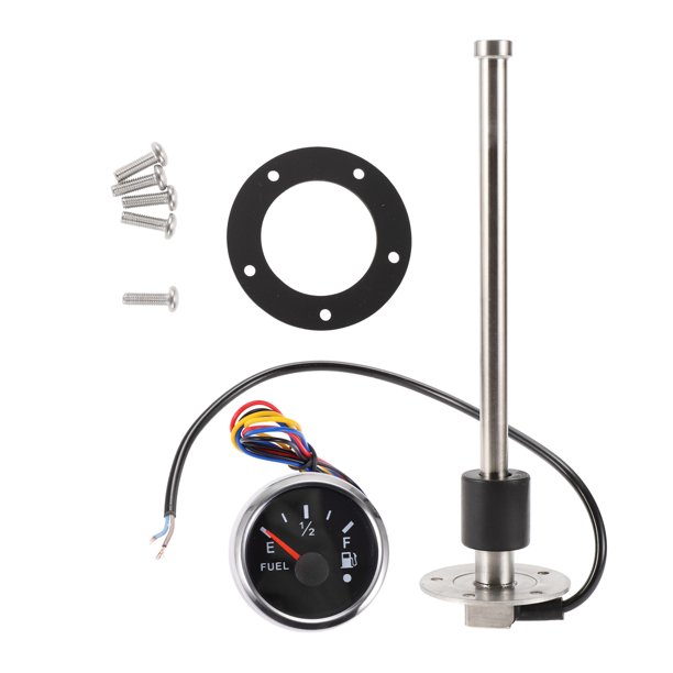 Kit de unidad de envío de combustible y medidor 10.51" Unidad de envío de combustible marino 0-190 Ohm