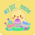 thumbnail image 4 of Inktastic My First Easter Cute Chick and Eggs Boys or Girls Baby Bib, 4 of 4