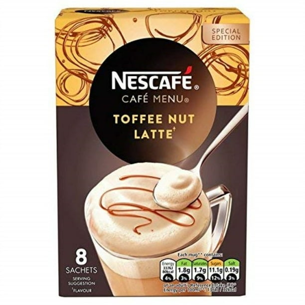 nescafe gold menu toffee nut latte instant coffee