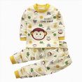 thumbnail image 4 of TOWED22 Toddler Baby Boy Fall Winter Clothes Set 2-Piece Color Block Sweatshirt and Joggers Pants Outfits Casual Clothing(Light Yellow,3-6 M), 4 of 6
