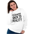 thumbnail image 4 of Welcome Back Reality Attitude Gym Unisex Plus Fleece Graphic Sweatshirt Brisco Brands 4X, 4 of 5