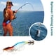 thumbnail image 4 of Simulación de pesca Swimbait Shrimp Bait Double Umbrella Hook (pájaro 10) azul JShteea Para Estrenar, 4 of 8