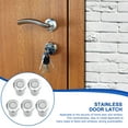 thumbnail image 2 of 5 Pcs Door Deadbolt Lock Dust Anti- Latch Security Stainless Thicken Invisible Steel, 2 of 6