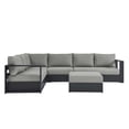 thumbnail image 4 of Modway Tahoe Aluminum Outdoor 5-Piece Sectional Sofa Set in Gray Gray, 4 of 10