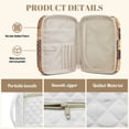 thumbnail image 6 of Yuyamidu Brown Bow Quilted Bible Cover Brown Flowers Bible Cover Case for Women Bible Carrying Case with Handle Protable Bible Study Supplies Christian Gifts for Women, 6 of 8