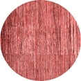 thumbnail image 1 of Ahgly Company Machine Washable Indoor Round Abstract Red Modern Area Rugs, 8' Round, 1 of 4