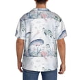 thumbnail image 5 of Sigee Sea Animals Print Men's Shirts Casual Button Down Short Sleeve Summer Beach Shirt Hawaiian Vacation Shirts Tee Shirt-, 5 of 7