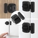 thumbnail image 2 of (Black, 55mm) Latch Bathroom Door Window Cabinet Swivel Latch Security Lock & Toilet Brushed Latch Lock, 2 of 5