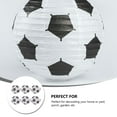 thumbnail image 4 of KAKOWELY 8 faroles de papel con forma de balón de fútbol para colgar en el techo, decoración para fiesta de fútbol., 4 of 5