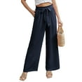 thumbnail image 3 of Anygrew 2-Pack Women Casual Wide Leg Pants High Waisted Business Work Casual Pants，2-Pack, Sizes L-XXL, 3 of 7