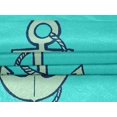 thumbnail image 4 of oneOone Velvet Turquoise Blue Fabric Nautical Sewing Craft Projects Fabric Prints By Yard 58 Inch Wide, 4 of 4