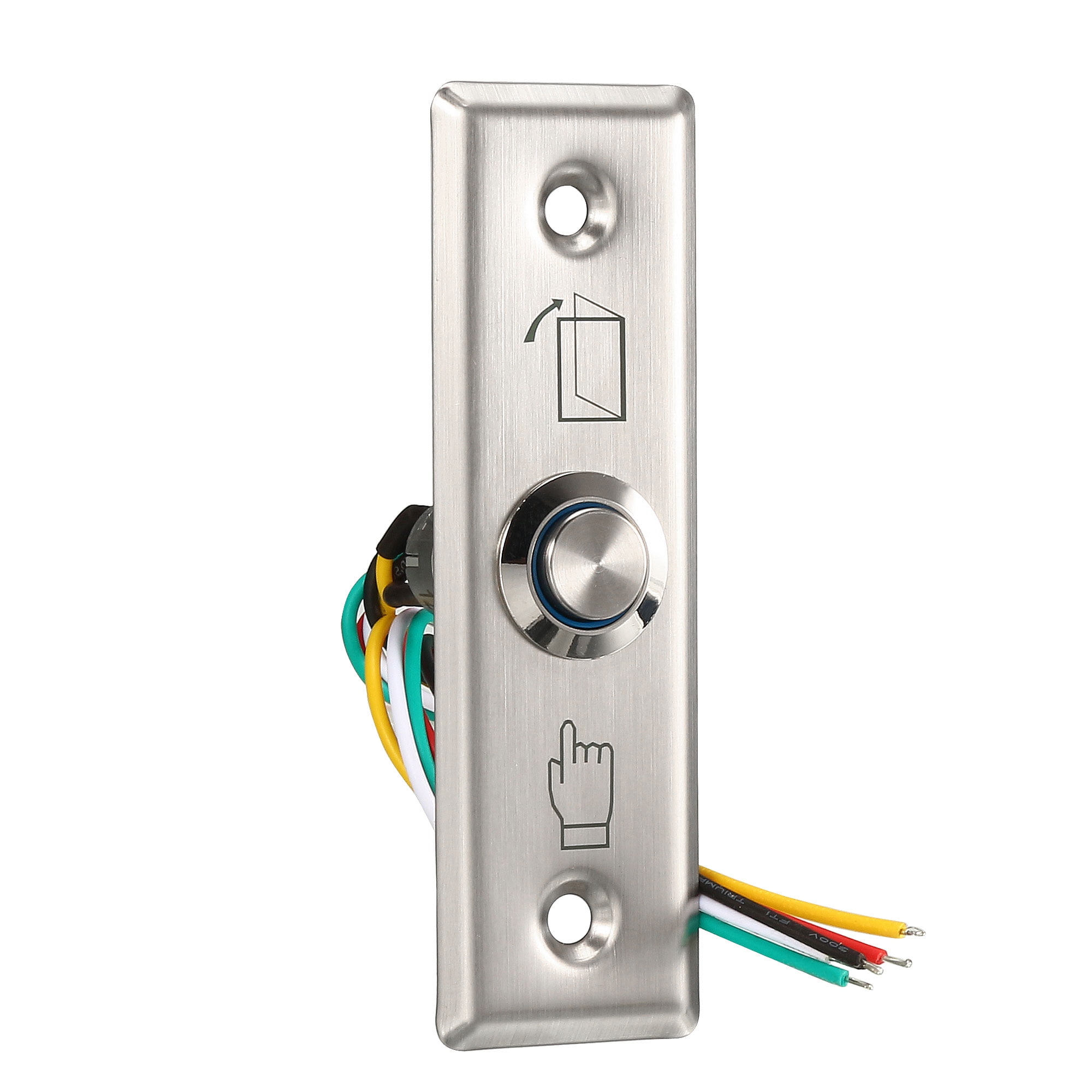 12V Door Release Button Push to Exit Auto Reset Contact LED