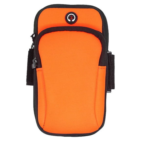 Phone Holder Running Armband For ,Key Pocket,Adjustable Arm Strap Fitness Sports Cell Phone Bag - Orange