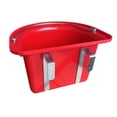 thumbnail image 3 of Comedero para caballos con gancho para cerca colgante, parte trasera plana, con asa de metal, cuenco de agua de 12 l para ganado, ideal para granjas, 3 of 8