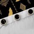 thumbnail image 4 of Feelyou Tribal Wolf Black Out Curtains, Boho Western Aztec Curtains Pack of 2 (42x63 Each), 4 of 6