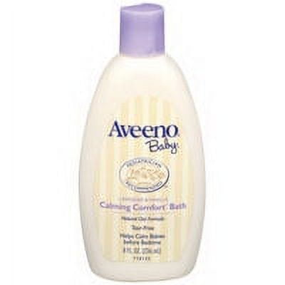 Aveeno Calming Comfort Baby Bath, Lavender And Vanilla - 8 Oz, 2 pack