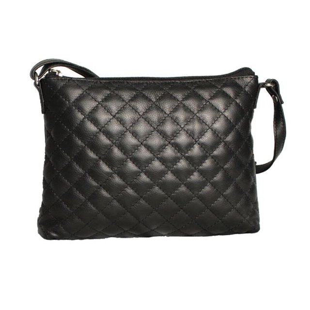 Eastern Counties Leather - Bolso acolchado modelo Rose para mujer (Negro)