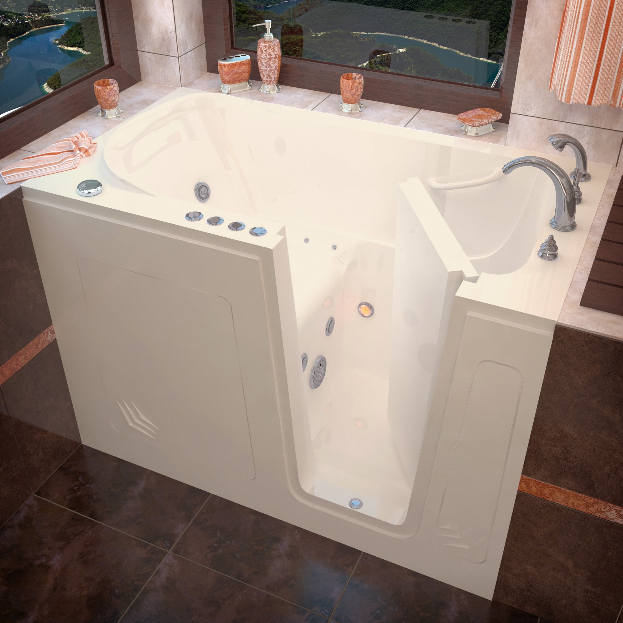 Avano Av3054rd WalkIn Tubs 537/8" Acrylic Air / Whirlpool Bathtub For