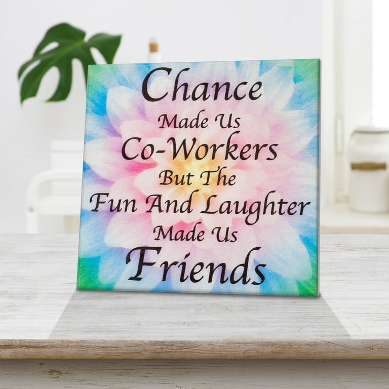 Farewell Gifts for Coworkers, Office Decor Sign Gift for Coworker, Leaving Going Away Gifts for Colleague, Work Bestie Gifts Desk Decor Plaque