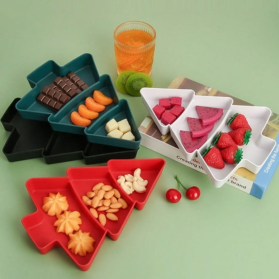 Christmas decorations on sale! Christmas tree-shaped cold dishes, dessert platters, Christmas dinner plates, dessert snacks trays, for restaurants and household use.