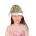 thumbnail image 5 of Honeii Gold Drops Print Hat Santa Claus Hat For Xmas Party, Christmas Caps For Boys Girls Child,Christmas Beanie, 5 of 6