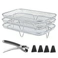 Xinwanna Air Fryer Rack, 3 Stackable Cooling Racks for Airfryer