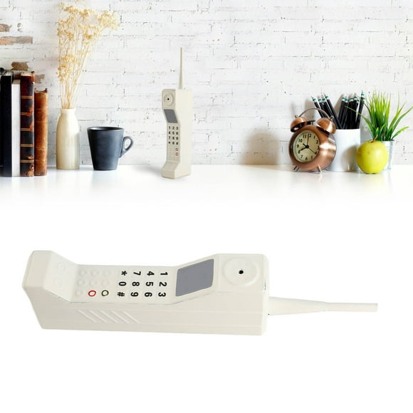 Adorno de decoración de teléfono celular retro vintage portátil ligero, material de jierro, modelo decorativo que no Destiñen, diseño vívido, para decoración del hogar y la