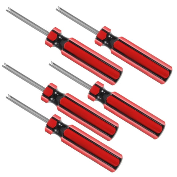 Valve Core Removal Tool Set for Automotive and Bike Tire Repairs 5-Piece Assorted Color