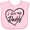AD-Pink, variant on Inktastic I Love My Daddy in Black Chalk Heart Boys or Girls Baby Bib