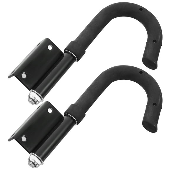 Zehuanyu  2 Pcs Ceiling Mount Ladder Hooks Roof Custom Belt Satin Black