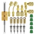 thumbnail image 1 of 1 Set R410 Adapter Kit Mini Split Adapter 1/4SAE To 5/16SAE Refrigerantion Hose Connector Metal AD30B AD30C AD30D R12 Spool, 1 of 10