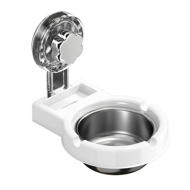 Cenicero de pared con ventosa de acero inoxidable para fumadores