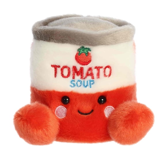 Aurora® Adorable Palm Pals™ Andy Tomato Soup Can™ Stuffed Animal - Fun Collectible Plush for Kids and Adult Collectors - Perfect for Decorating Rooms and Birthday Gifts - Red 4 Inches