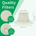 thumbnail image 4 of 3pcs Replacement HEPA Filters Fit for Horsepower Duck Vacuum Cleaner High-Efficiency Filtrations Washable Filters Work with Handheld Vac, 4 of 7