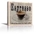 thumbnail image 1 of ESPRESSO - Contemporary Fine Art Giclee on Canvas Gallery Wrap - wall décor - Art painting - 24 x 24 Inch - Ready to Hang, 1 of 2