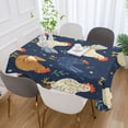 thumbnail image 5 of 54x72 Inch Tablecloth Polyester Square Tablecloth for Home Kitchen Dinner Decor Chickens and Hens, 5 of 9