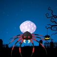 thumbnail image 4 of Modelo inflable de araña de 2,4 m, decoración divertida de Halloween, luces LED inflables, césped de jardín al aire libre, decoración de Halloween Estándar europeo Sunnimix Araña inflable, 4 of 8