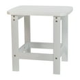 thumbnail image 2 of Emma + Oliver Indoor/Outdoor Polyresin Adirondack Side Table for Porch, Patio, or Sunroom in White, 2 of 9