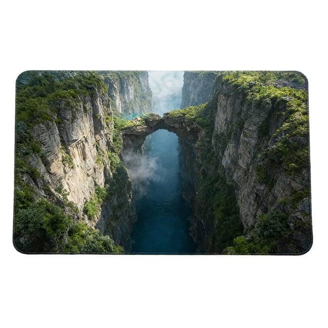 Tyidzon Tapis Optique Paillasson Trou Sans Fond Usage Intérieur Extérieur pour Entrée Salon