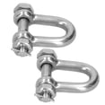 thumbnail image 3 of Grillete de anclaje de anillo en D BuyWeek 2 piezas de acero inoxidable con pasador de tornillo, 3 of 8